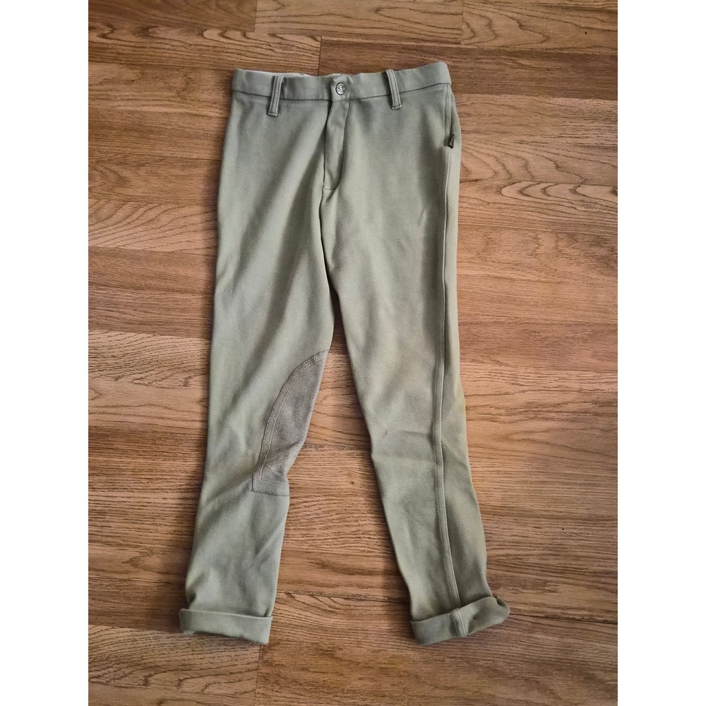 Devon-Aire Womens Khaki Equestrian Riding Breeches Pants Size 12R Style 372